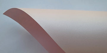 Papel Perolado Liso Rosa Suave 20 folhas A4 - 180g - Papel Especial
